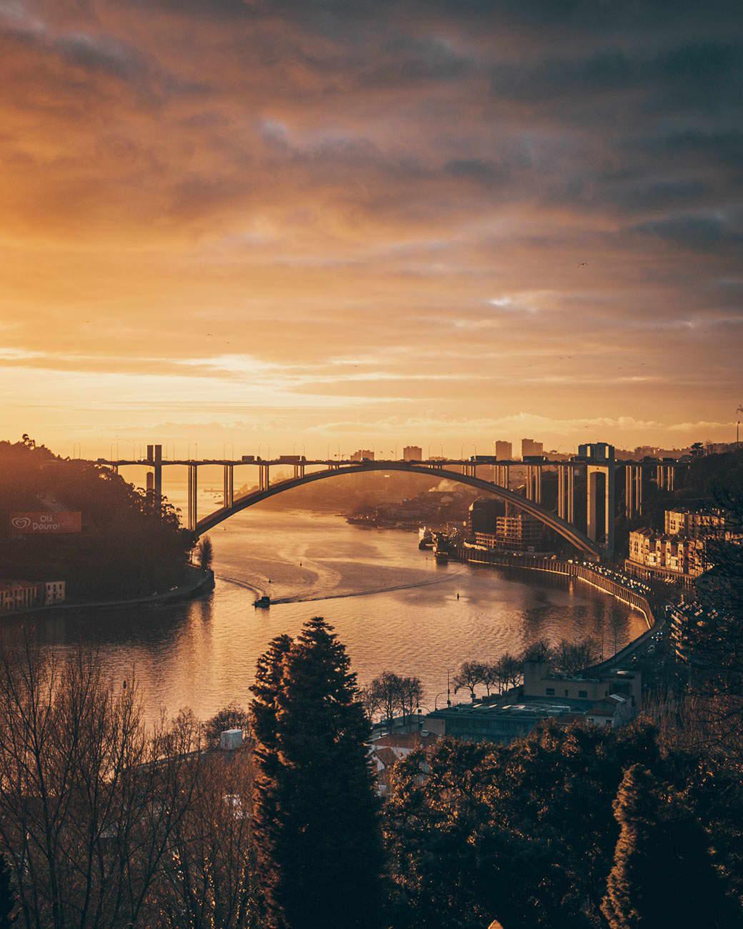 Porto views from Jardins do Palacio de Cristal