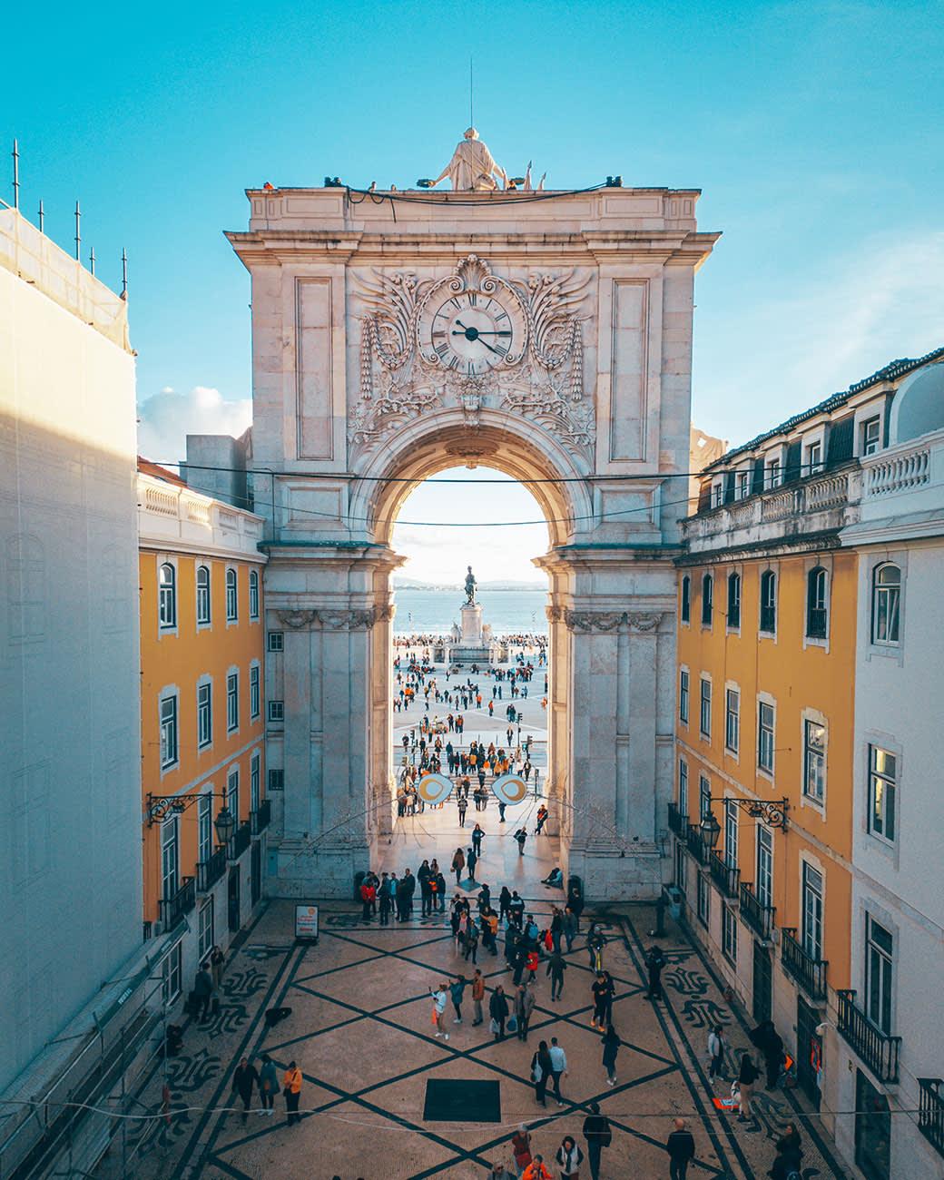 Rua Augusta Arch, in rua augusta